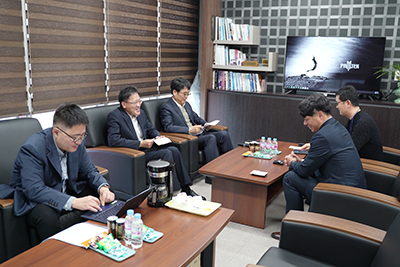 The Gyeonggi Regional Small and Medium Venture Business Administrator’s visit to the head office of PAMTEK in Dongtan